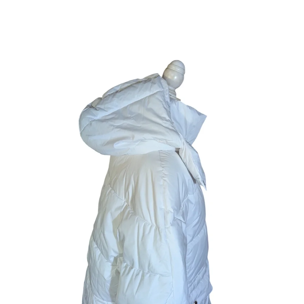 J. Crew Signature Puffer Coat Cloud Dancer Water Repellent Primaloft Warm Sz XXL
